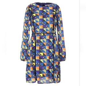 🇮🇹Gretha Milano Italian Brand Geometric Dress In size M